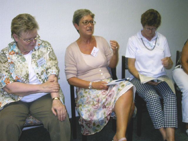 Begr��ungsabend: ...., Brunhilde Philipp, Gisela Poelke