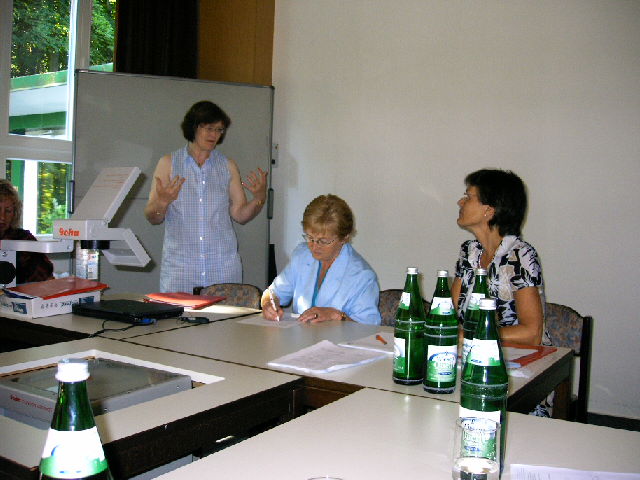 Der letzte Seminartag beginnt - Carmen Zakrzewski, Annelies Schobries, Dr. Ellen Sessar-Karpp